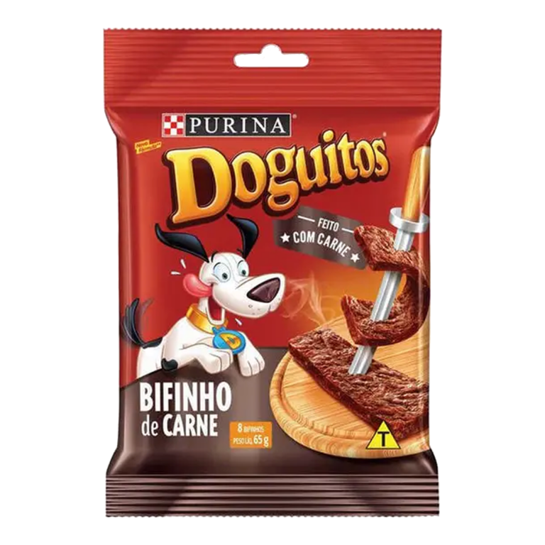Petisco Para Cão Doguitos - Bifinho De Carne - 65g