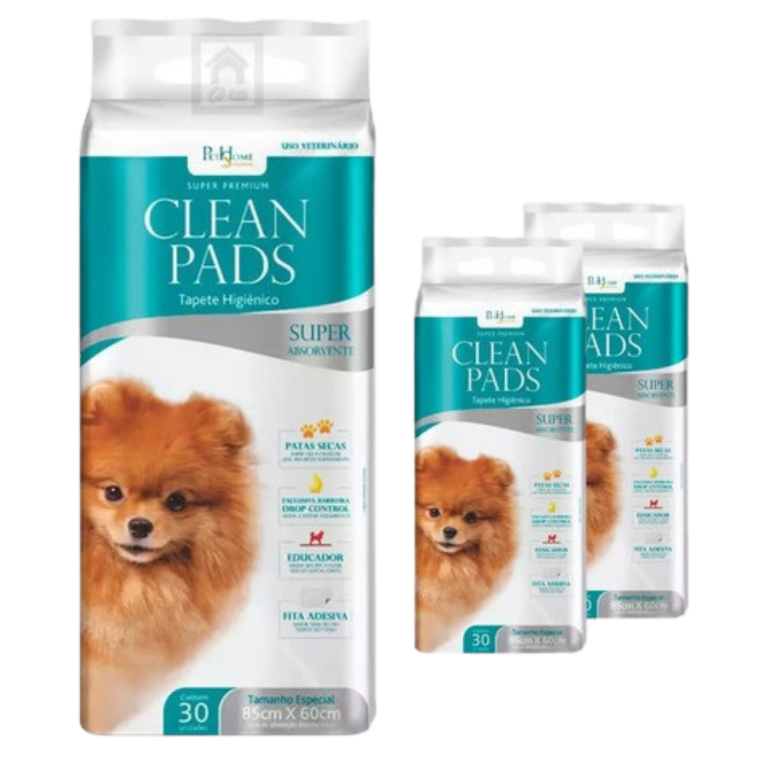 Clean Pads - Tapete Higiênico para Cães - 30 Unidades