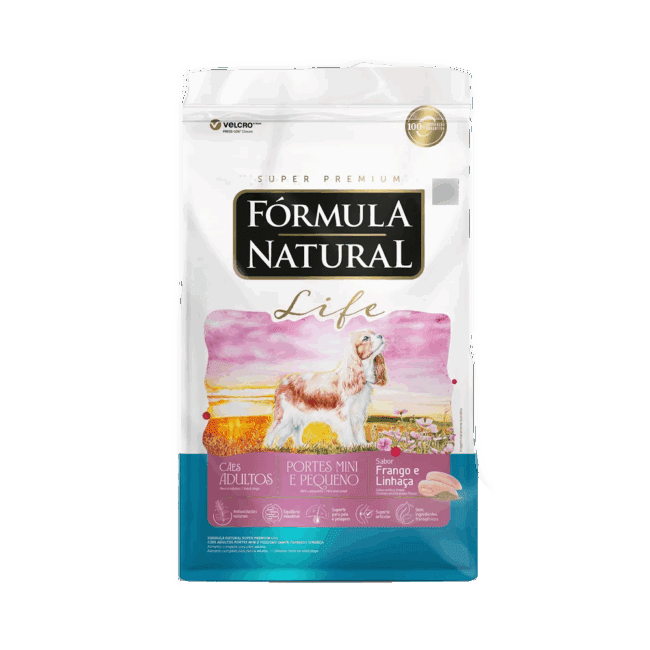 Fórmula Natural Life Adulto Porte Mini/Peq Frango 2,5kg