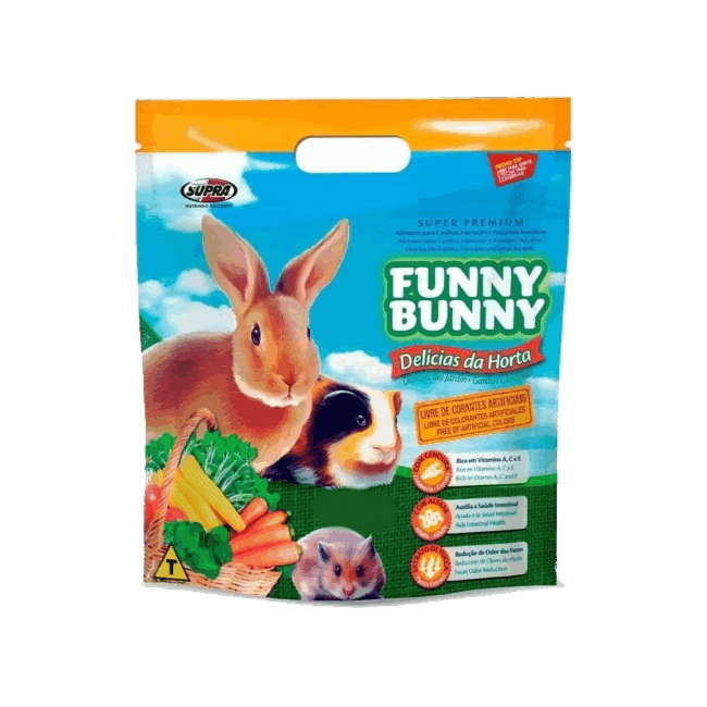 Ração Para Coelhos Funny Bunny Delícias da Horta 500g