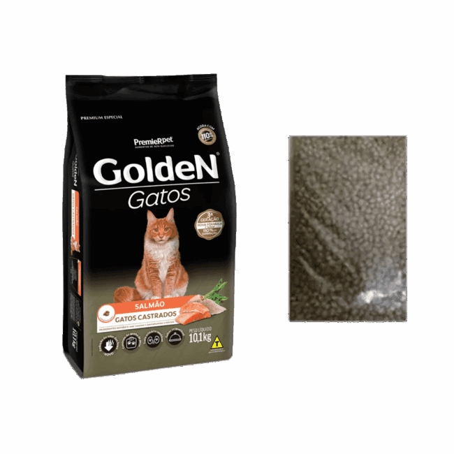 Golden Gato Castrado Salmão Granel 1kg