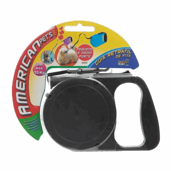 Guia Retrátil 3m Até 15kg