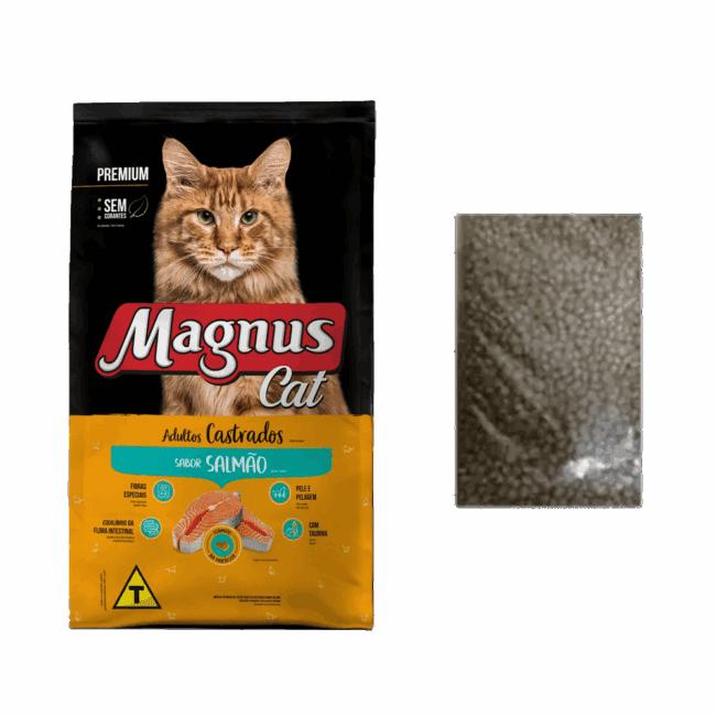 Magnus Cat Salmão Gatos Castrados Granel 1kg