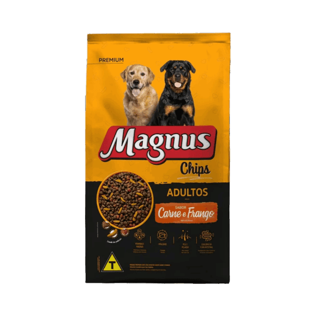 Magnus Chips Adulto Carne/Frango 15kg