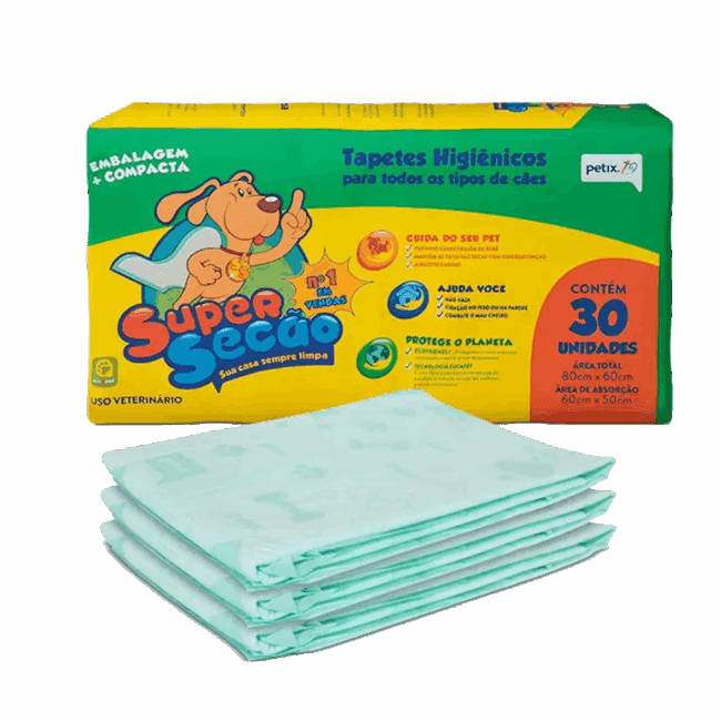 Tapete Higiênico Super Secão 30 unidades